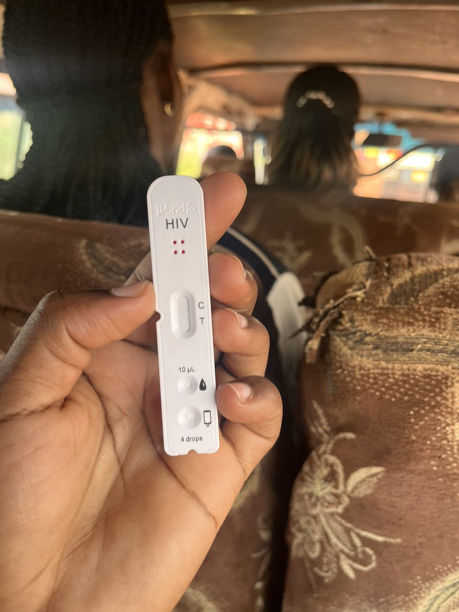 Today I’m in a taxi teaching people about Wondfo HIV kits