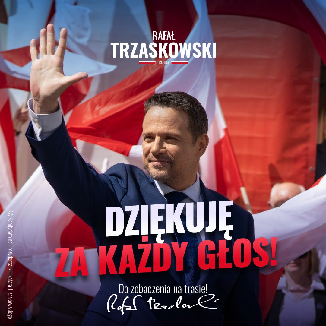 Prośba o podanie dalej, serduszko i komentarza pod wpisem‼️

Niech Rafał rozbije algorytm na Xie i wyświetli się każdemu użytkownikowi w Polsce‼️
#Trzaskowski20205 #TrzaskamyDrugąTurę