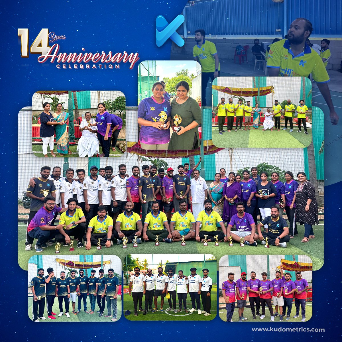Kudometrics's tweet photo. Celebrating 14 Years of Team Spirit &amp; Togetherness!🏏🏸

As we marked our 14th company anniversary, we didn’t just celebrate milestones—we celebrated our people. Nothing brings a team closer than sharing moments of teamwork and fun.

#CompanyAnniversary #TeamSpirit #WorkCulture https://t.co/qpILId6sQp