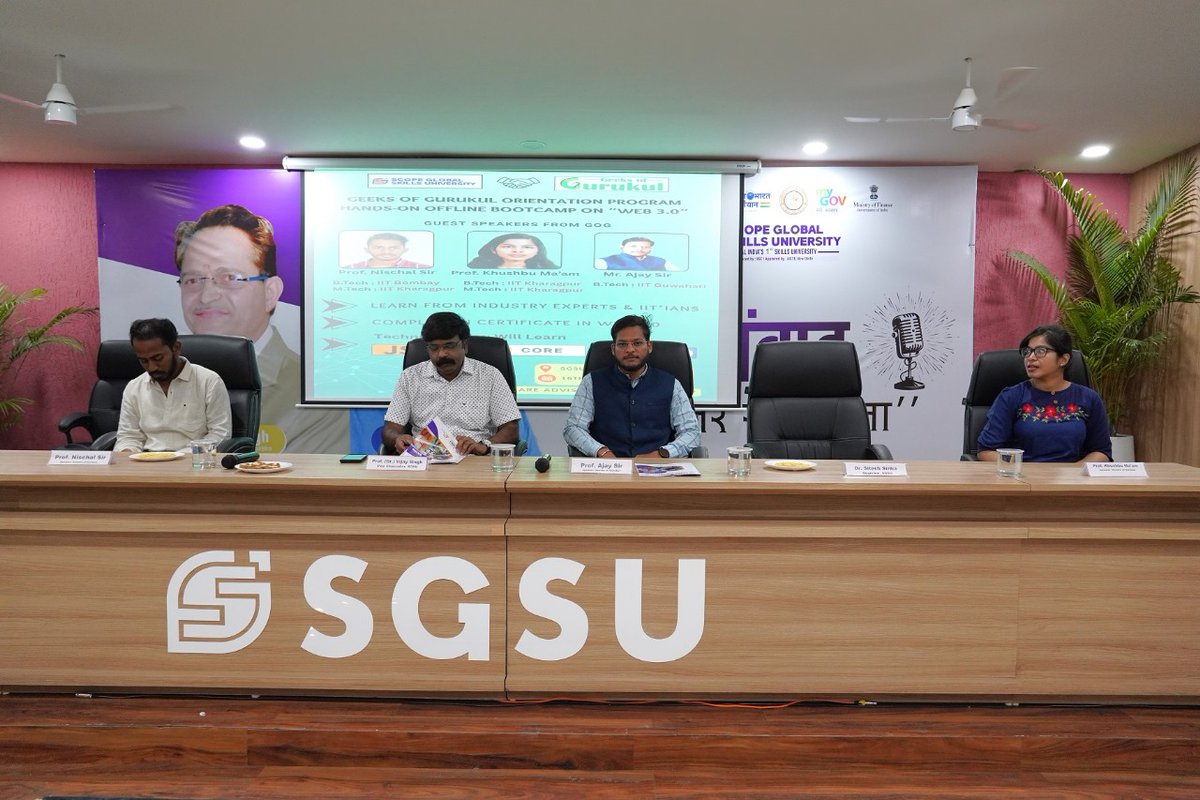 ITDCindia's tweet image. Scope Global Skills University Organized an Offline Bootcamp on Web 3.0
itdcindia.com/scope-global-s…
#ScopeGlobalSkillsUniversity #Web3Bootcamp #OfflineBootcamp #BlockchainEducation #Metaverse #Web3Training #DecentralizedWeb #DigitalSkills