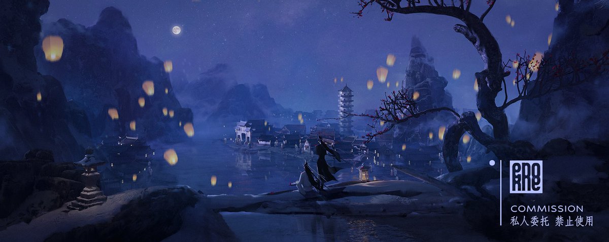 epokhe13's tweet image. 3 WangXian commissions💙 #Commission