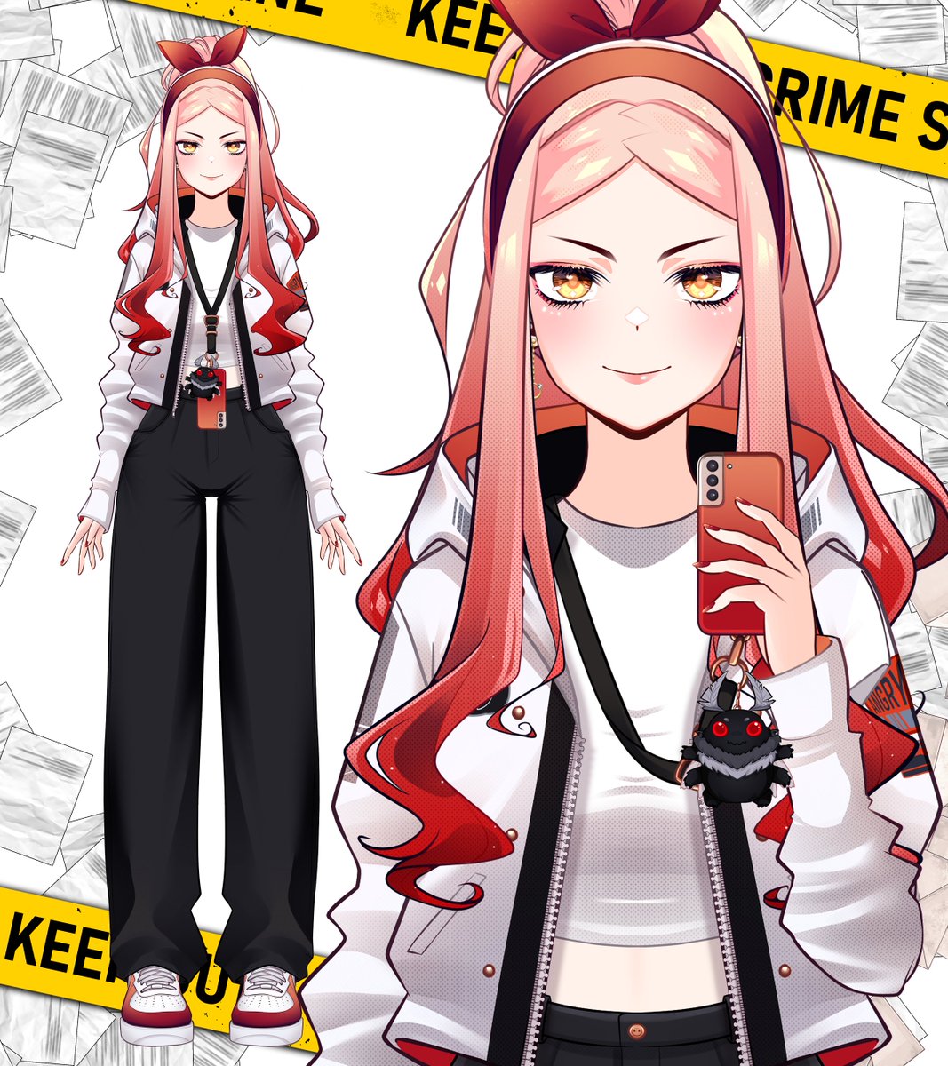 Don't think I ever posted my official ref sheet so here you go! 🕵️🎲#fearsona #feARTbook

✤ Design &amp; Art by Me
✤ ❤️&amp;🔁 much appreciated!