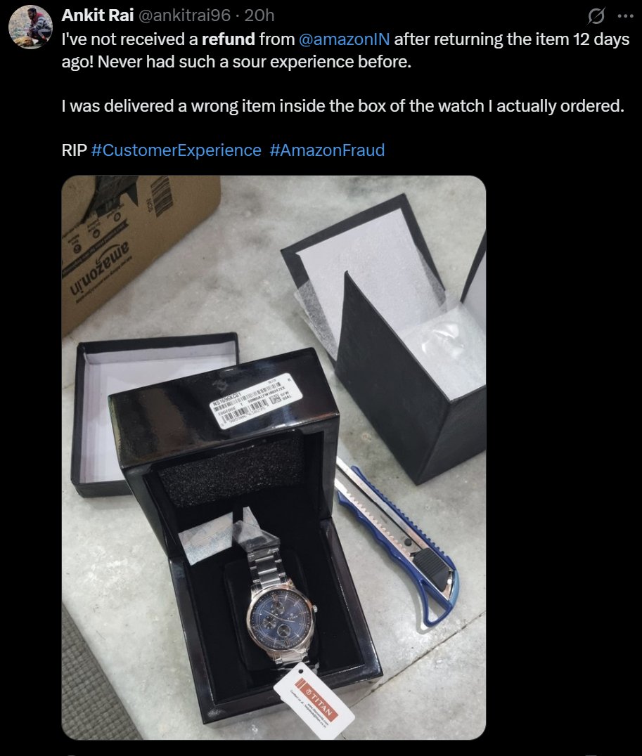 venkat_fin9's tweet photo. 10.Take a look at just a few snapshots of the mess Amazon customers are dealing with. And remember , this is just the tip of the iceberg. The real scale of negligence and exploitation of E Commerce companies runs much deeper. https://t.co/ltroBuXMpw