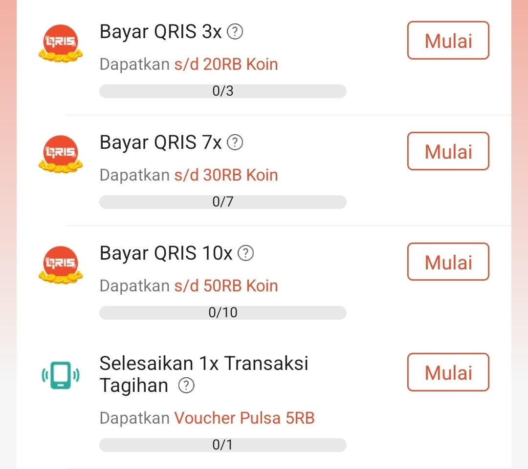 xkode06's tweet photo. Bayar QRIS di aplikasi ShopeePay dapatkan koin shopee s/d 50RB

*Min. Transaksi 25RB
*Dapat koin shopee nya random?

Selesaikan yang 10x aja, biasanya yang lain ikut selesai
https://t.co/Yto0YFfW5f https://t.co/Ru9N7v8mVP