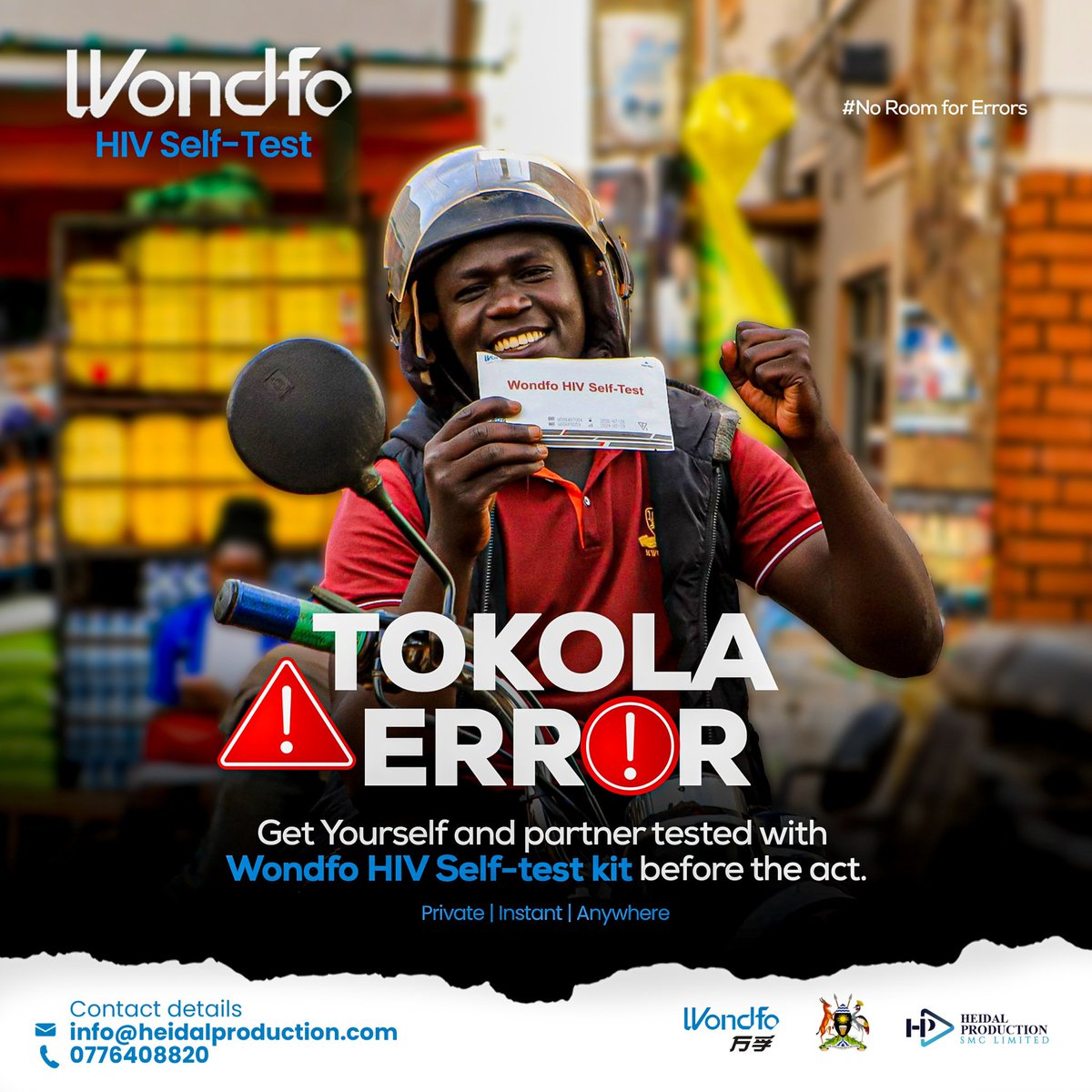 Heidal Production (@heidalug) on Twitter photo Tokola Error’‼️
Use Wondfo HIV Self Test to know your status. Quick, easy, private. No excuses!
#WondfoHIVSelfTest #KnowYourStatus
<a href="/WondfoHIVSTUG/">Wondfo HIV Self-Test Uganda</a> Tokola Error’‼️
Use Wondfo HIV Self Test to know your status. Quick, easy, private. No excuses!
#WondfoHIVSelfTest #KnowYourStatus
<a href="/WondfoHIVSTUG/">Wondfo HIV Self-Test Uganda</a>
