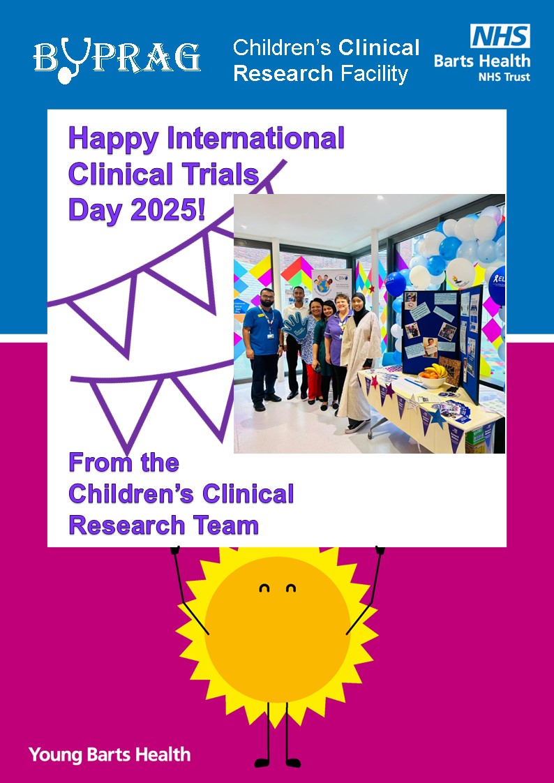 Children'sCRF Barts (@ccrfbartshealth) on Twitter photo πHappy International #ClinicalTrialsDay 2025! π A huge thank you to our dedicated team, investigators, patients, sponsors and everyone behind the scenes <a href="/NHSBartsHealth/">Barts Health</a> who make clinical research possible. Your work shapes the future of medicine! π #ICTD2025 #bepartofresearch πHappy International #ClinicalTrialsDay 2025! π A huge thank you to our dedicated team, investigators, patients, sponsors and everyone behind the scenes <a href="/NHSBartsHealth/">Barts Health</a> who make clinical research possible. Your work shapes the future of medicine! π #ICTD2025 #bepartofresearch