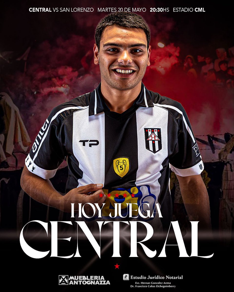 𝐇𝐨𝐲 𝐉𝐮𝐞𝐠𝐚 𝐄𝐋 𝐏𝐄𝐍𝐓𝐀𝐂𝐀𝐌𝐏𝐄Ó𝐍!

Fecha 3 - Copa 

🆚 San Lorenzo 
⏰️ 20:30
🏟️ Estadio Casto Martínez Laguarda

#PentacampeónUnoSolo⭐️⭐️⭐️⭐️⭐️