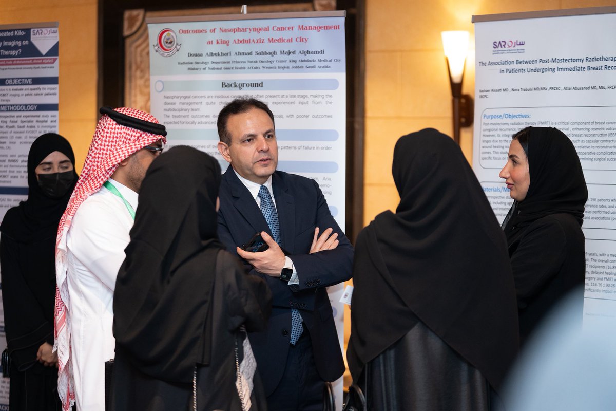 TamerRefaatMD's tweet image. Truly impressed by the outstanding research from junior #RadOnc residents in 🇸🇦 at #SARO2025 &amp;amp; #BestofASTROGulf. Loved their determination to engage with @ASTRO_org — 5+ abstracts accepted to #ASTRO2025 in SF! The future of Saudi radiation oncology is bright! 🌟@SARO_KSA