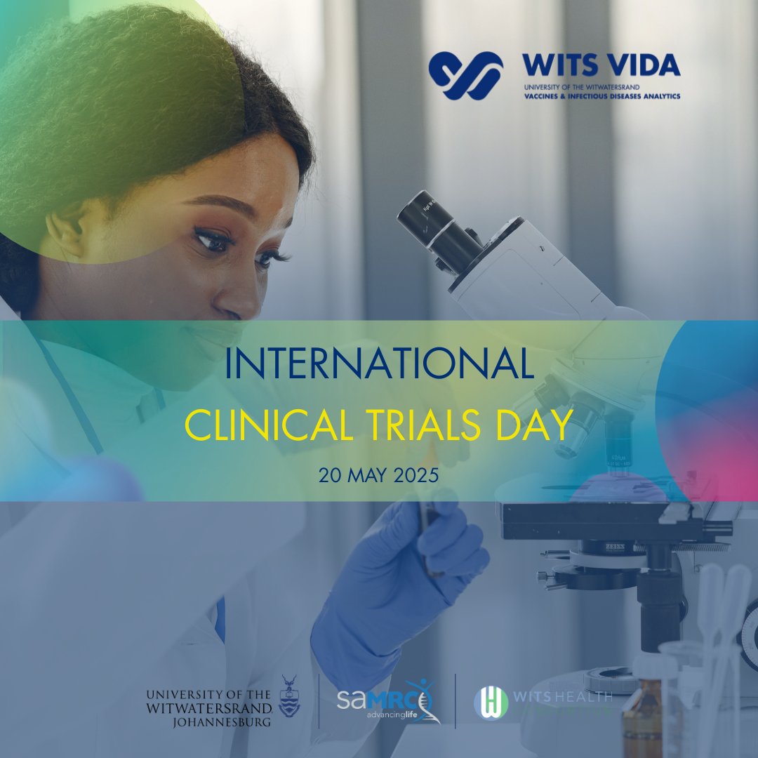 Wits VIDA Research Unit (@witsvida) on Twitter photo 🌍 On #InternationalClinicalTrialsDay, we’re proud to have conducted over 60 clinical trials over the past two decades — from life-saving vaccines to maternal and newborn health innovations. <a href="/WitsHealthFac/">Wits Faculty of Health Sciences</a> 🌍 On #InternationalClinicalTrialsDay, we’re proud to have conducted over 60 clinical trials over the past two decades — from life-saving vaccines to maternal and newborn health innovations. <a href="/WitsHealthFac/">Wits Faculty of Health Sciences</a>
