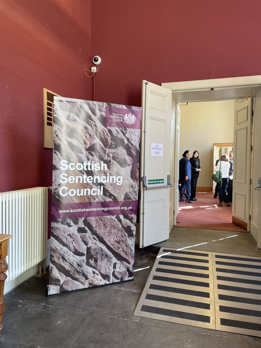 Today we are hosting our research symposium with <a href="/TheSCCJR/">SCCJR</a> and <a href="/SentencingAcad/">Sentencing Academy</a>. We will be focussing on the effectiveness of sentencing and public perceptions of sentencing.