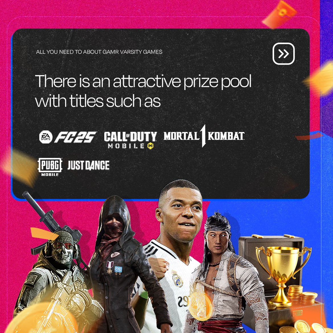GamrHQ_'s tweet photo. The Gamr Varsity Games is one of the biggest university esports tournament in Africa. 

Through Varsity Games, we encourage students to pursue their passion in gaming. Every year, students across various universities in Nigeria compete to emerge champions. 

#varsitygames #gamr https://t.co/Os71OLvlsr