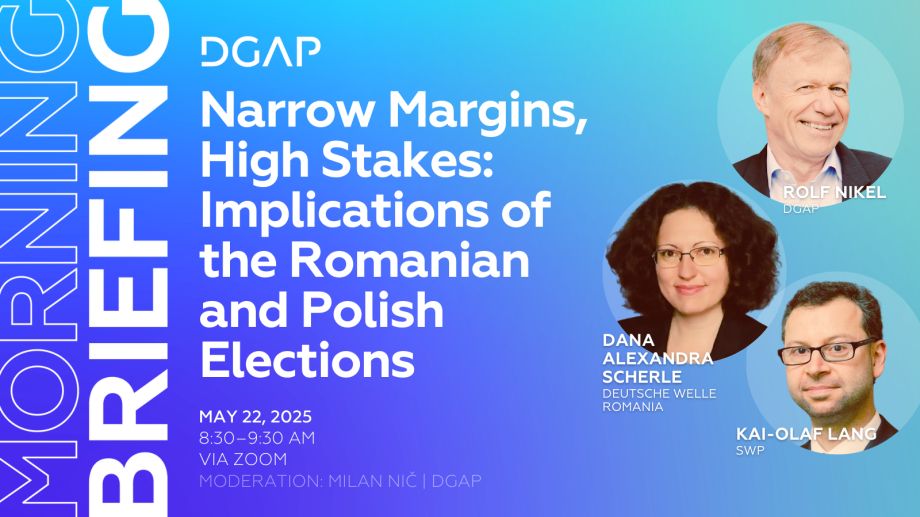 DGAP (@dgapev) on Twitter photo Join our next #MorningBriefing! Together w/ Dana Alexandra Scherle <a href="/DeutscheWelle/">DW Deutsche Welle</a>, Kai-Olaf Lang <a href="/SWPBerlin/">SWP Berlin</a> & <a href="/NikelRolf/">Rolf Nikel</a>, <a href="/MilanN_inBerlin/">Milan Nic</a> will discuss the implications of the recent elections in 🇷🇴 & 🇵🇱 for 🇪🇺 politics, including the new 🇩🇪 government.
buff.ly/vIyIMSE Join our next #MorningBriefing! Together w/ Dana Alexandra Scherle <a href="/DeutscheWelle/">DW Deutsche Welle</a>, Kai-Olaf Lang <a href="/SWPBerlin/">SWP Berlin</a> & <a href="/NikelRolf/">Rolf Nikel</a>, <a href="/MilanN_inBerlin/">Milan Nic</a> will discuss the implications of the recent elections in 🇷🇴 & 🇵🇱 for 🇪🇺 politics, including the new 🇩🇪 government.
buff.ly/vIyIMSE