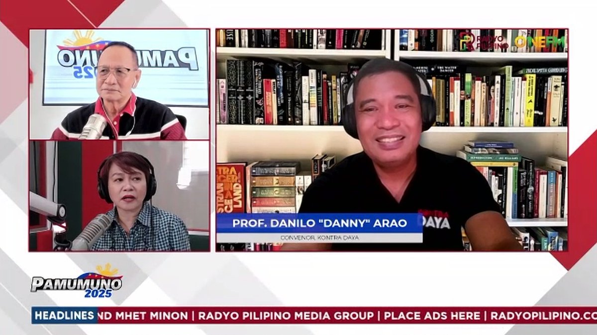 LISTEN/WATCH: As Kontra Daya convenor, I was interviewed via Zoom late this morning (May 20) on Pamumuno 2025 (Radyo Pilipino) to analyze the party-list system and the composition of the 20th Congress. youtube.com/live/Nhrlra8Ce… (starts at 20:05 mark)