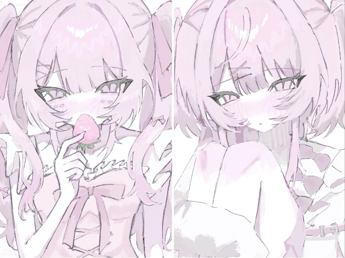 淡いピンクが好きです🩷🤍
全反応巡回します！
#初夏の創作クラスタフォロー祭り
#絵柄が好みっていう人にフォローされたい 
#絵描きさんと繋がりたい