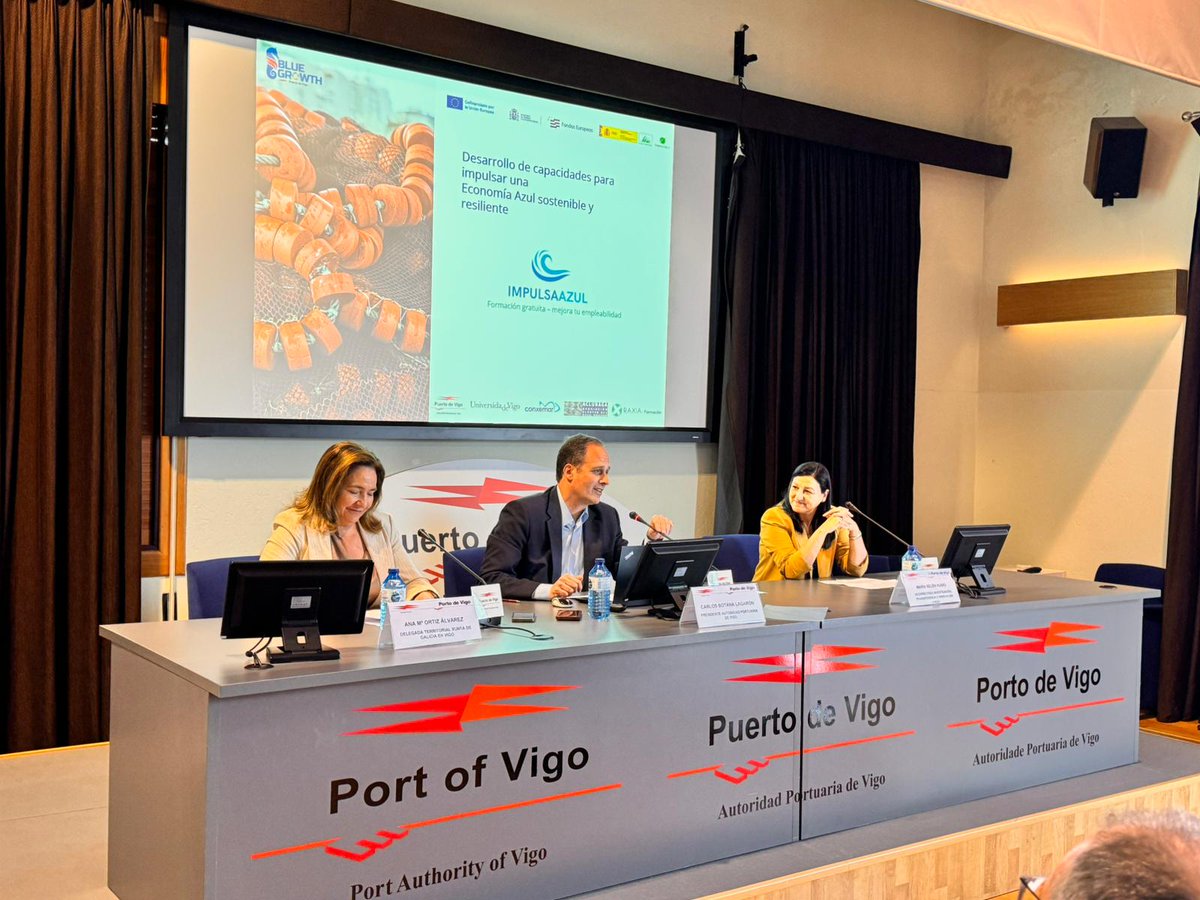 Raxia Formación (@raxiaformacion) on Twitter photo 👉Hoy hemos participado en la presentación del proyecto #ImpulsaAzul, cuyo objetivo es capacitar en sectores de economía azul 🌊
<a href="/PuertoDeVigo/">Puerto de Vigo</a> <a href="/ConxemarOficial/">Conxemar</a> <a href="/ArviInnovapesca/">Arvi Innovapesca</a> <a href="/ACLUNAGA/">ACLUNAGA</a> <a href="/uvigo/">Universidade de Vigo</a>
#FSEplus #FondosEuropeos #EmpleaverdePlus
<a href="/FBiodiversidad/">Fundación Biodiversidad</a> <a href="/FondosUE_Esp/">Fondos Europeos en España</a> 👉Hoy hemos participado en la presentación del proyecto #ImpulsaAzul, cuyo objetivo es capacitar en sectores de economía azul 🌊
<a href="/PuertoDeVigo/">Puerto de Vigo</a> <a href="/ConxemarOficial/">Conxemar</a> <a href="/ArviInnovapesca/">Arvi Innovapesca</a> <a href="/ACLUNAGA/">ACLUNAGA</a> <a href="/uvigo/">Universidade de Vigo</a>
#FSEplus #FondosEuropeos #EmpleaverdePlus
<a href="/FBiodiversidad/">Fundación Biodiversidad</a> <a href="/FondosUE_Esp/">Fondos Europeos en España</a>