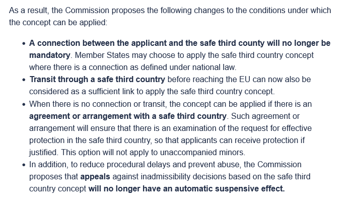 Altro che Trump: la Commisione di von der Leyen propone di smantellare completamente il sistema dell'asilo nell'Ue.

Altro che modello Albania. Peggio del modello Ruanda: deportare richiedenti asilo in paesi dove non sono nemmeno transitati e senza appello di fronte ai giudici.