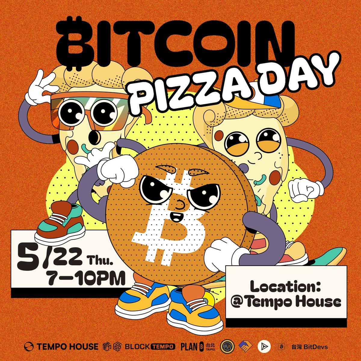 We’re soft launching the Taiwan Bitcoin Hub at <a href="/TempoHouseHQ/">Tempo House</a>  🇹🇼✨

📅 May 22 | 🕖 7–10 PM
🔗Registration | lu.ma/tw86gmu2
🍕 Pizza • 🍻 Beer • ⚡ Lightning payments

Celebrate Bitcoin Pizza Day with us — and be part of Bitcoin history.