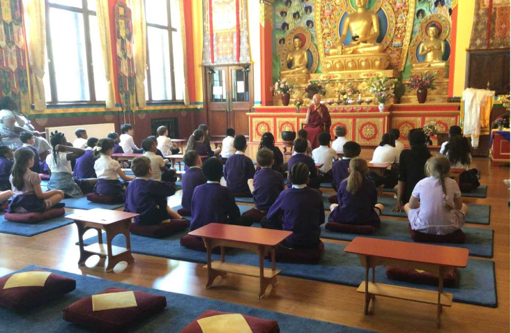 Year 3 visited #KagyuSamyeDzongLondonTibetanBuddhistMeditationCentre as part of their learning about world religions. They were greeted warmly by a #Buddhist nun, who welcomed them into the peaceful space and taught them all about the teachings of #Buddhism.