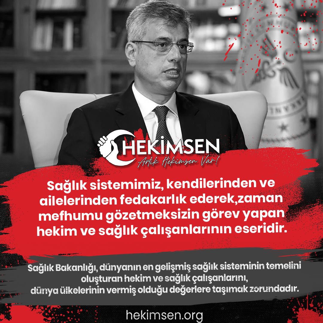 Sağlık Bakanı Sayın Kemal MEMİŞOĞLU, "Türkiye, dünyanın en gelişmiş sağlık alt yapısına sahip ülkelerinden birisidir" şeklinde bir açıklamada bulunmuştur.
💢Bakanımızın gurur duyduğu sağlık sistemimizde, diğer ülkelere göre  gelişemeyen yönleri ise;
❗Hekim ve sağlık