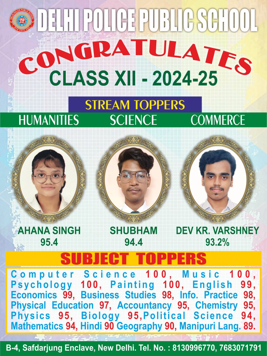 Delhi Police Public School, SE tweet media