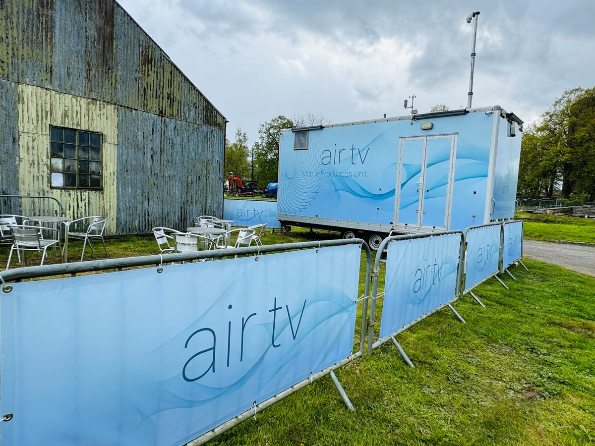 ExpressSignsLtd's tweet photo. #ThrowbackThursday to this Mobile Production Unit we wrapped for Air TV and matching fencing banners we supplied! https://t.co/PRsRMgRoqm