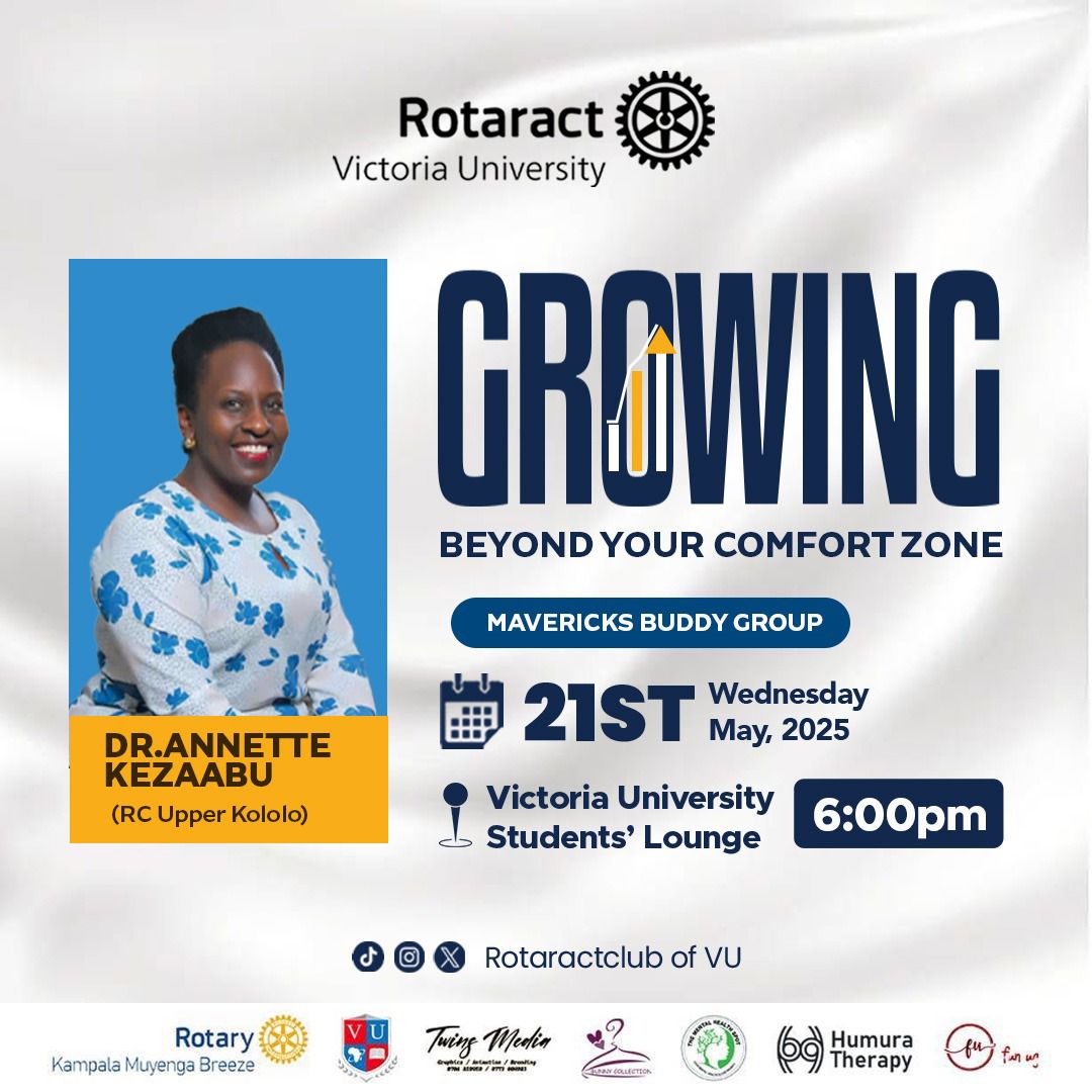 Growth Begins Where Comfort Ends 🌱🚪 Step Out, Embrace Challenges 🧗‍♂️🔥, and Unlock Your True Potential 🌟💪.

Date: Wednesday 21st 2025
Time: 6:00pm-7:00pm.
Venue: Victoria University Students Lounge.

#WeAreRacVu
#TuliNaawe 
#MyBrothersKeeper