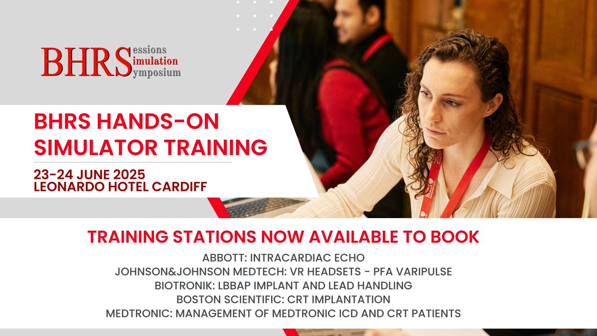 🚨The #BHRSimulation workstations are now OPEN for booking! 🖥️ With 25+ training stations at both Core and Advanced levels, you'll have plenty of options to tailor your learning experience.

Don’t miss your chance to register for #BHRSimulation today: millbrook-events.co.uk/event/BHRSimul…

cc: