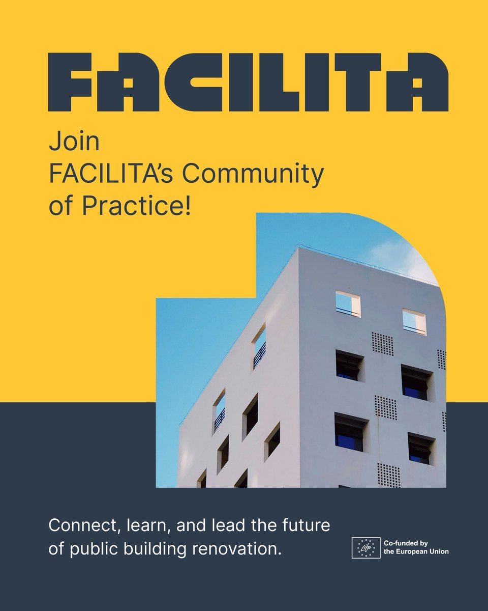 Are you passionate about faster, greener, cost-effective public building renovations? Join #FACILITA’s Community of Practice!

🌐Expand your network
📈Boost project success
🔄Exchange knowledge &amp; share best practices

👉 Join the CoP now: buff.ly/ggaaDku