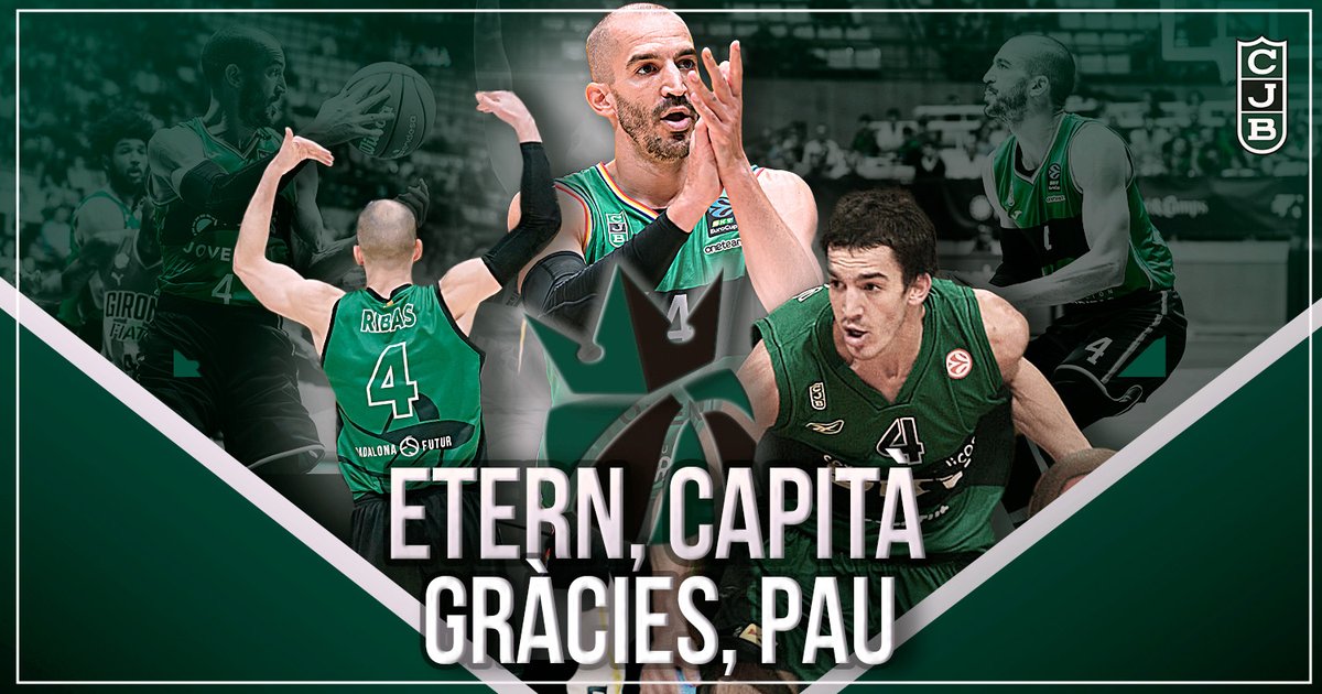 Club Joventut Badalona (@penya1930) on Twitter photo 💚🖤 𝐅𝐢𝐧𝐬 𝐬𝐞𝐦𝐩𝐫𝐞, 𝐂𝐀𝐏𝐈𝐓𝐀̀!
<a href="/PauRibas/">Pau Ribas ©️</a> ha anunciat aquest matí la seva retirada del bàsquet professional un cop acabi la temporada. Etern, capità. Gràcies, Pau
📝 El comunicat: penya.com/ca/club/notici…
#CityOfBadalona #GràciesP4U 💚🖤 𝐅𝐢𝐧𝐬 𝐬𝐞𝐦𝐩𝐫𝐞, 𝐂𝐀𝐏𝐈𝐓𝐀̀!
<a href="/PauRibas/">Pau Ribas ©️</a> ha anunciat aquest matí la seva retirada del bàsquet professional un cop acabi la temporada. Etern, capità. Gràcies, Pau
📝 El comunicat: penya.com/ca/club/notici…
#CityOfBadalona #GràciesP4U