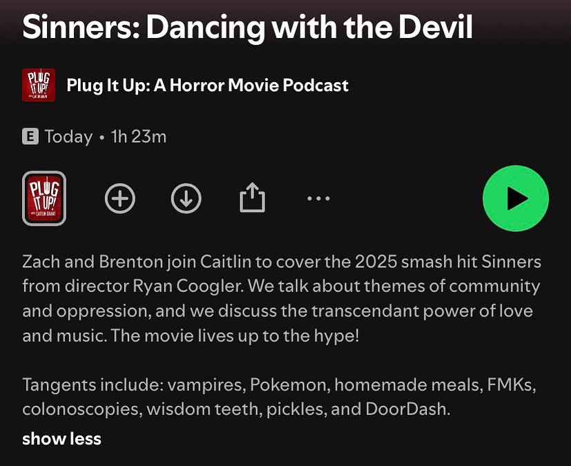 It’s Sinners day! Thanks to <a href="/IYIono/">Zach</a> and Brenton for joining to cover this year’s smash hit 🧛🏻 #sinners