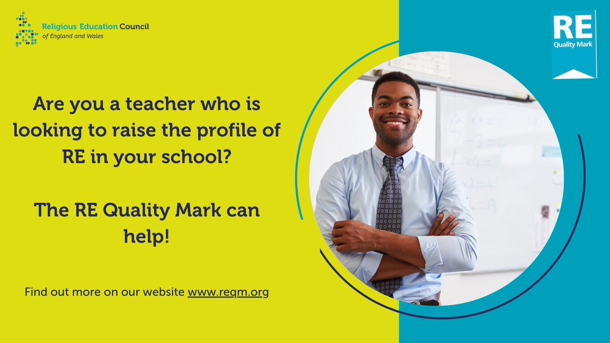Are you an RE teacher who is looking to raise the profile of RE in your school?

The RE Quality Mark can help!

It celebrates the great work you and your students are already doing as well as being a useful development tool.

Find out more here➡️ reqm.org