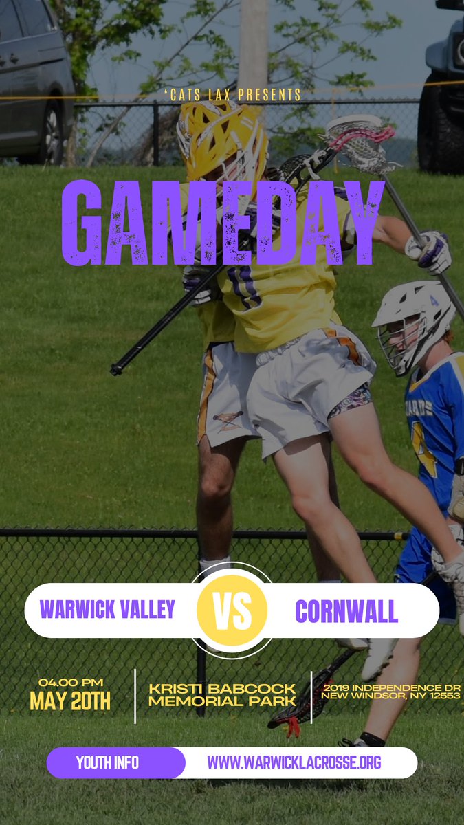 ‘Cats Lax travel to New Windsor for the regular season finale. Varsity set for a 4pm faceoff, JV is 530pm.

#MoreThanAGame
#Believe