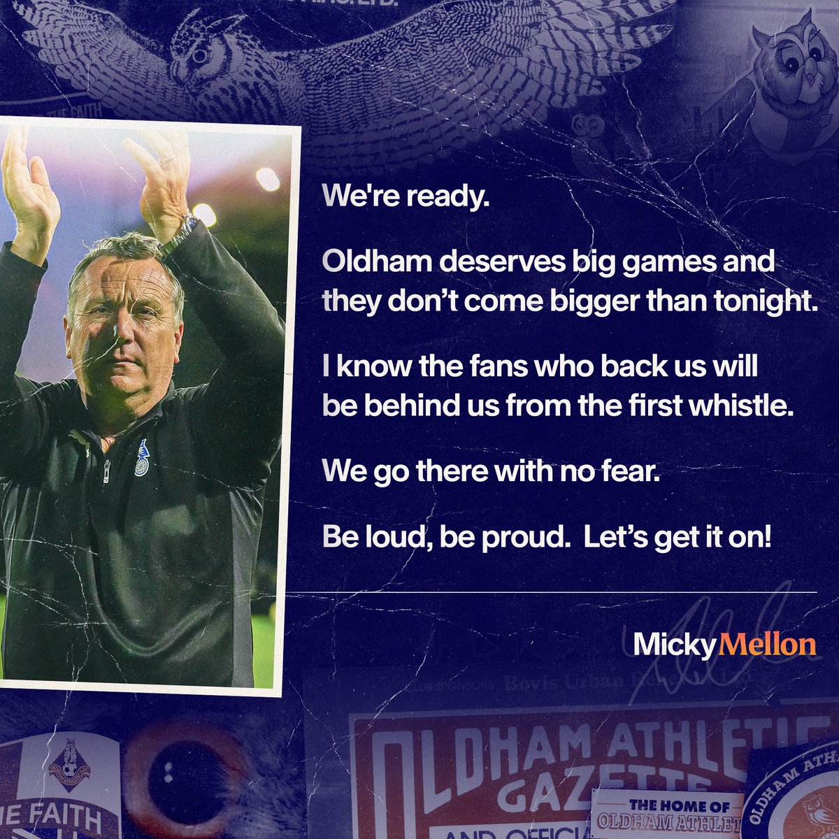 👊 Micky's ready. #oafc