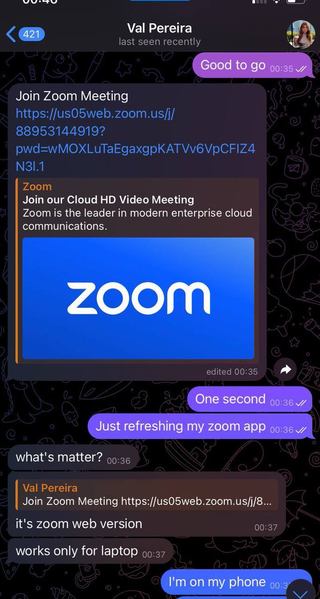 Val_bpereira's tweet image. TELEGRAM ACCOUNT HACKED
I’ve received a bunch of messages on X about it, so I want to say: I’m really sorry if you got any strange messages from me.
Here’s what happened:
I woke up at 6AM (shoutout to the early risers) and @zerototom warned me something was off. The hacker had…