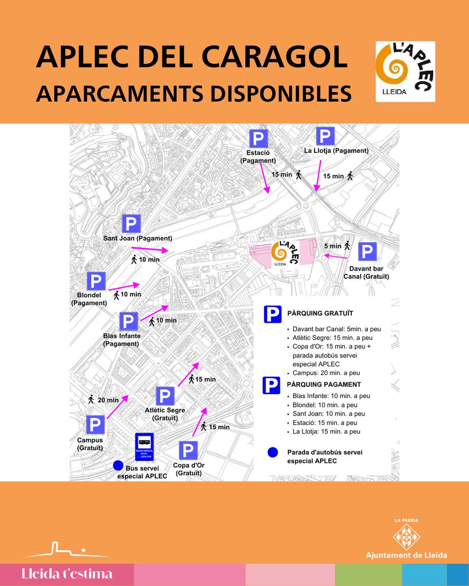 #PK i aparcaments #AplecLleida