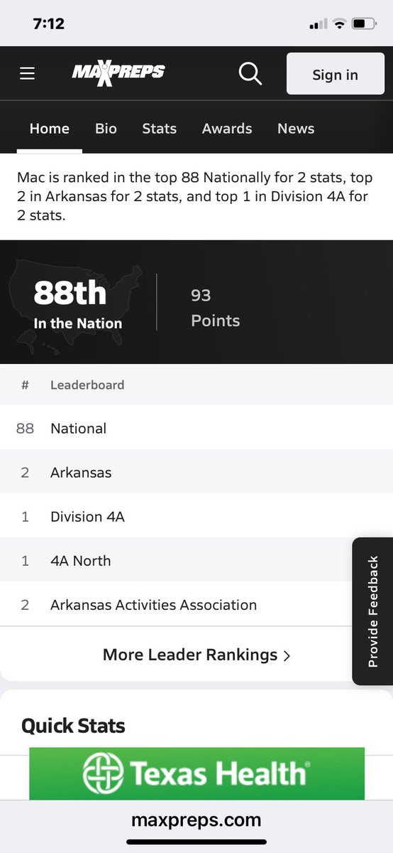 Mac Howell (@mccollumhowell7) on Twitter photo Thank you <a href="/MaxPreps/">MaxPreps</a> for the updates! Always great to look at👀👀
<a href="/ImCollegeSoccer/">College Soccer Truth ™</a> <a href="/ImYouthSoccer/">ECNL/GA/Recruiting/College Soccer</a> <a href="/ArkActAssn/">Arkansas Activities Association</a> <a href="/SenatorsSN/">Robinson Senator Sports Network</a> #soccergirls #soccer Thank you <a href="/MaxPreps/">MaxPreps</a> for the updates! Always great to look at👀👀
<a href="/ImCollegeSoccer/">College Soccer Truth ™</a> <a href="/ImYouthSoccer/">ECNL/GA/Recruiting/College Soccer</a> <a href="/ArkActAssn/">Arkansas Activities Association</a> <a href="/SenatorsSN/">Robinson Senator Sports Network</a> #soccergirls #soccer