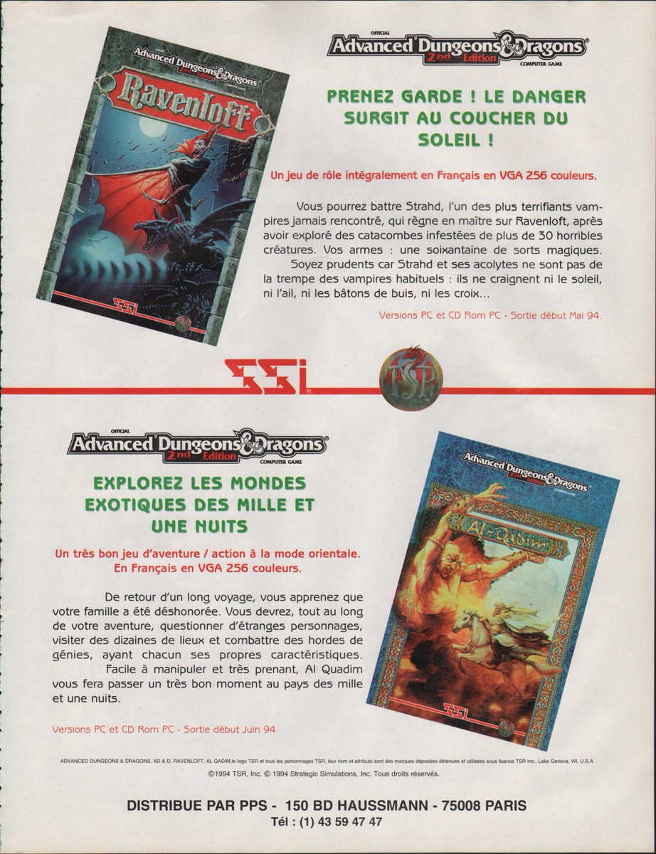 AllmightoFranky's tweet photo. La publicité papier du jour,bonjour!Aujourd'hui des pubs prises dans un mag #Joystick de 1994!#Battleisle2 sur #PC,Du jeu #DonjonsEtDragons,#Heimdall2 et #Bloodnet!! #retro #retrogaming #micro #oldschool #culturepub #80s #90s https://t.co/F5iUVLcZVJ