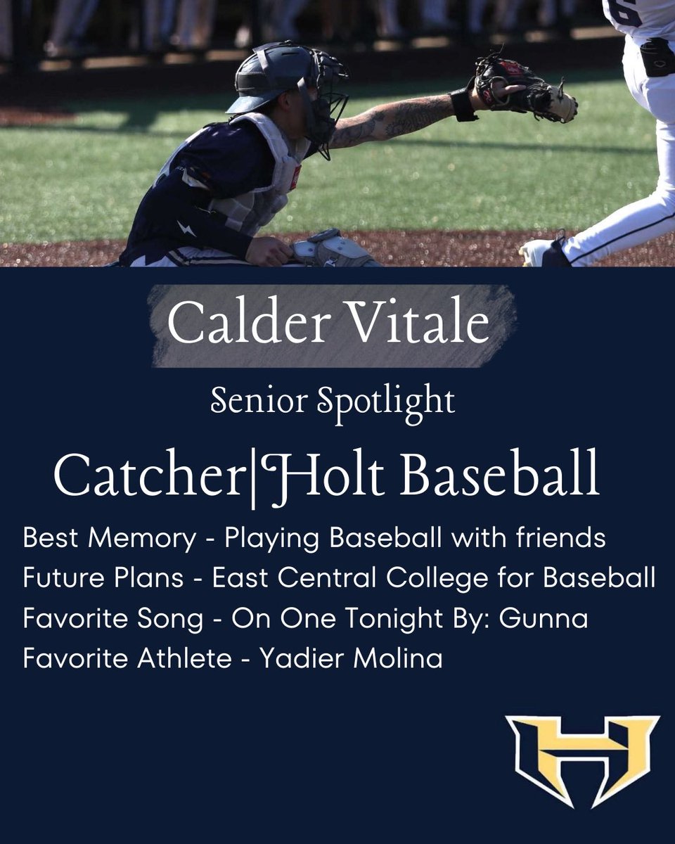 SENIOR SPOTLIGHT: <a href="/CalderVitale/">Calder Vitale</a> 

#WeAreHolt
