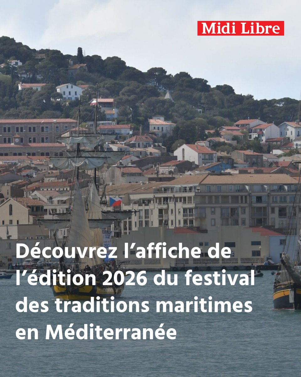 Escale à Sète : découvrez l’affiche de l’édition 2026 du festival des traditions maritimes en Méditerranée
➡️ l.midilibre.fr/cM3i