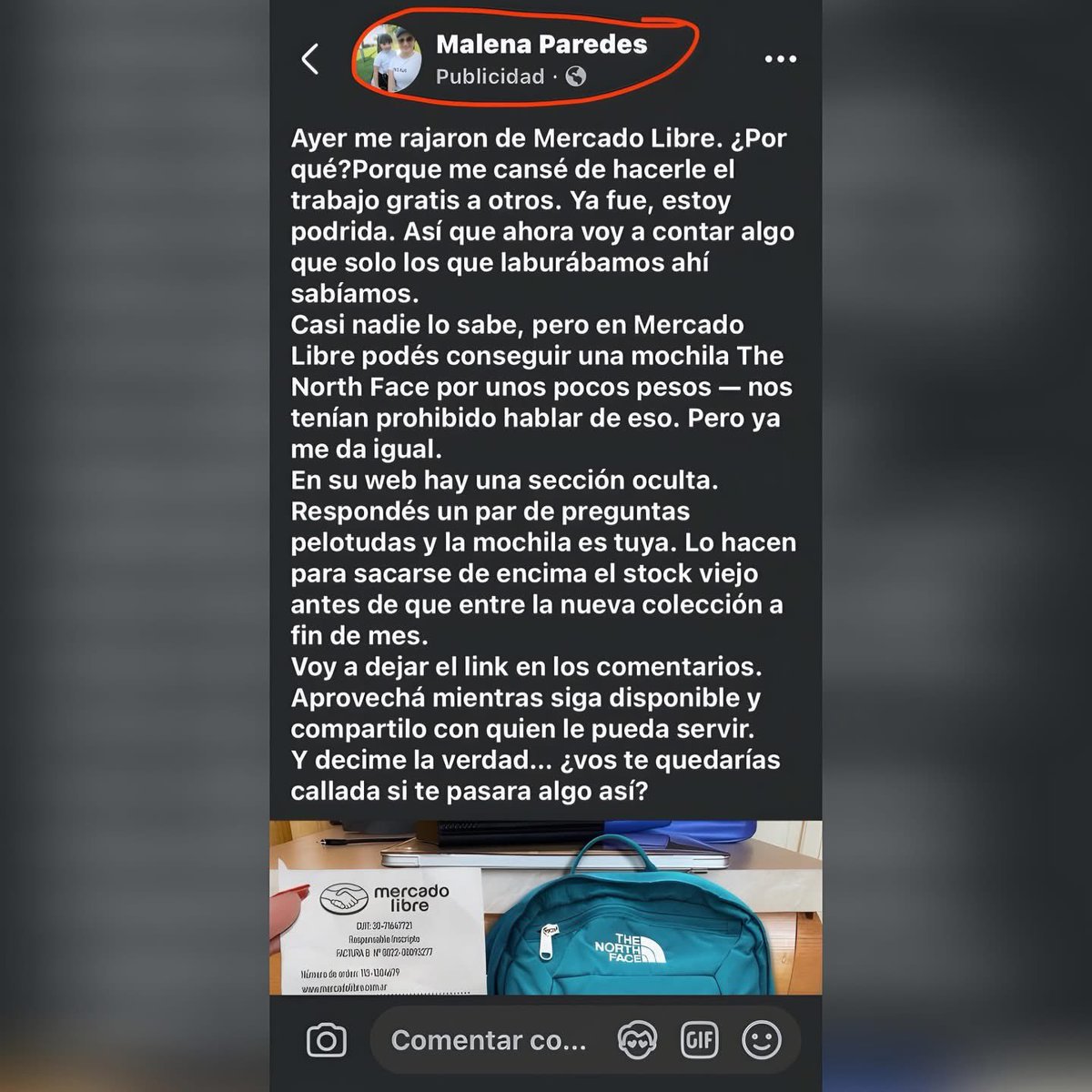 LrUeci's tweet photo. 🚨 ¡ALERTA DE ESTAFA EN REDES! ‼️⚠️
Están circulando publicaciones pagas falsas que prometen “cajas sorpresa” de marcas como Mercado Libre, Farmacity y otras.

👇 Abrí este hilo para entender cómo funciona 🧵(1/7) https://t.co/PHOCaoSpvn