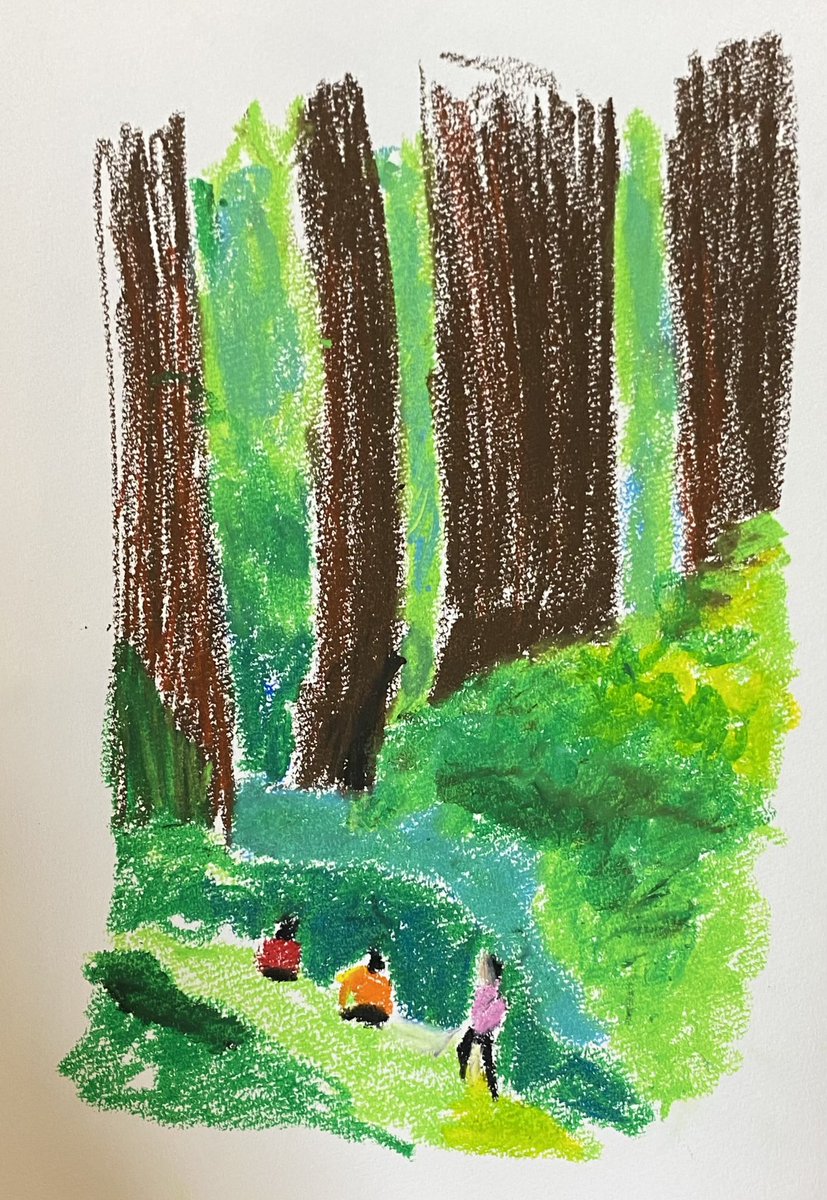 npp_akira's tweet photo. 森
#クレヨン #アート #絵 #イラスト #art
#drawing #picture #illustration #crayon https://t.co/OAetnqk67V