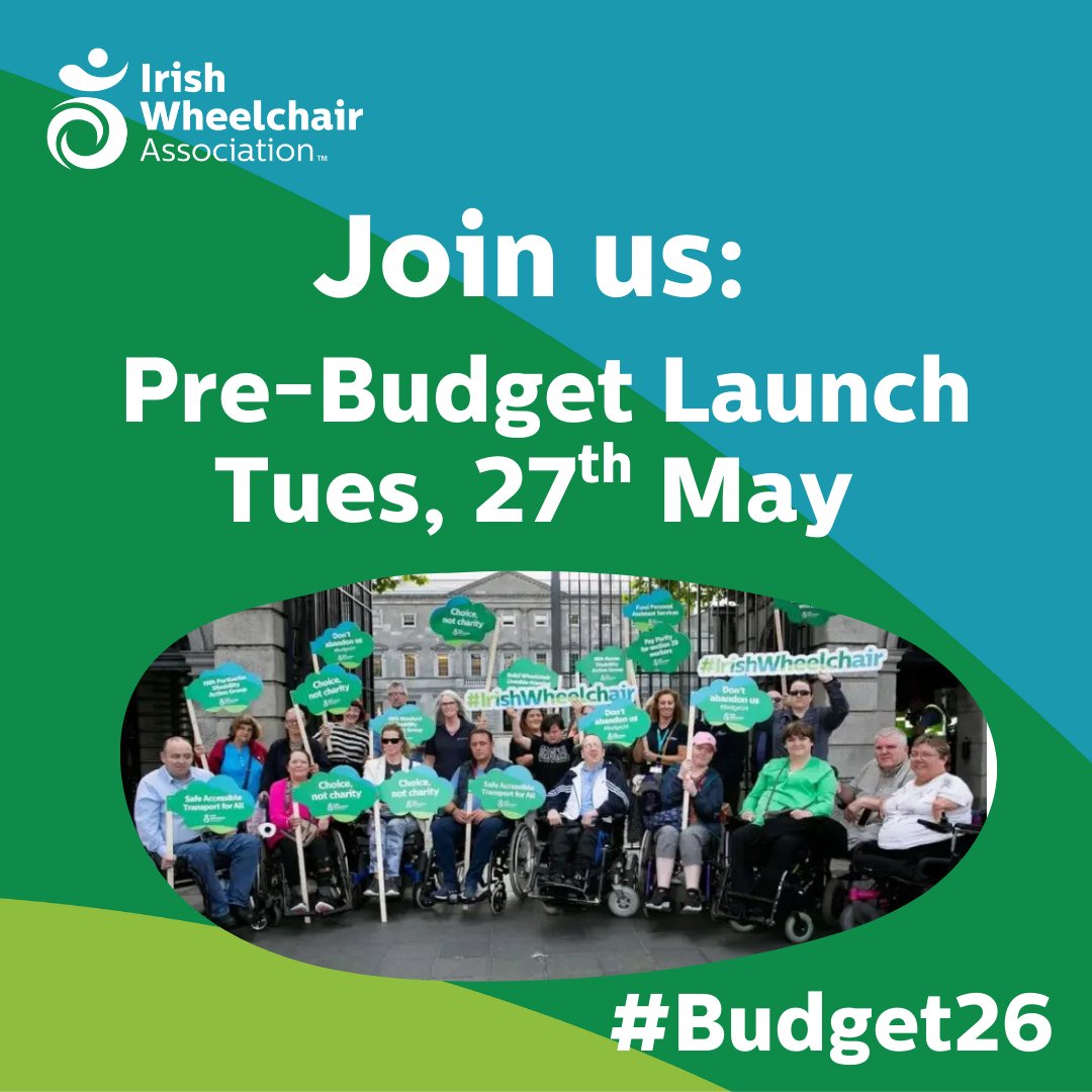 Save the date! 
This day next week IWA members will gather outside Leinster House to launch our pre-budget campaign.
We will use the opportunity to highlight the key issues we want action on in #Budget26.
Come join us at 12.30pm on May 27th &amp; make your voice heard.
#IWAAdvocacy