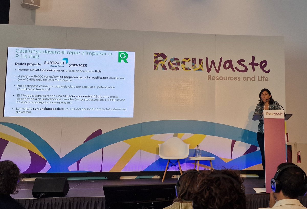 Recuwaste's tweet image. En el espacio de los side events de #Recuwaste25 conocemos
📱 la App de #Citisend para gestores y, especialmente, para la ciudadanía.
♻️ el despliegue de los centros de #recursos y su financiación con la associación de los centros y servicios de #reutilización de CAT.
