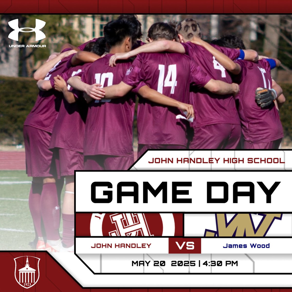 Gameday….Come out to see the judges, final regular season game. Let’s burn some Wood— see you there, Judges Nation!

🆚 James Wood Colonels 
⏰ 4:30 PM
🏟John Handley High School 
🎟️ gofan.co/app/school/VA2…
📺 nfhsnetwork.com/events/john-ha… <a href="/WinStarSports1/">WinchesterStarSports</a> <a href="/VHSL_/">VHSL Athletics</a> <a href="/HandleyJudges/">John Handley Athletics & Activities</a>