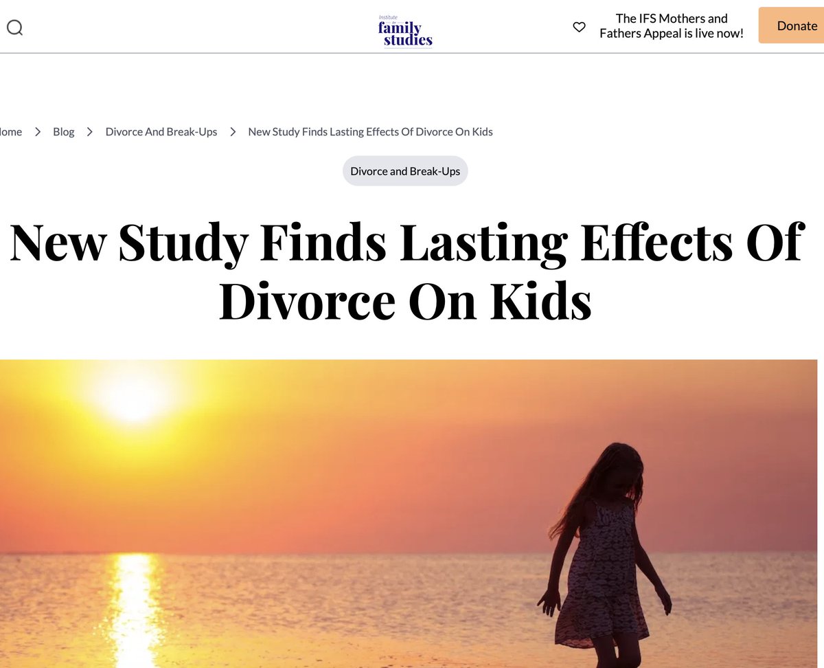 1. “Divorce is a Gift”, according to recent NYT story.

But a big new study of one million kids from U Texas tells a very different story for kids across America.