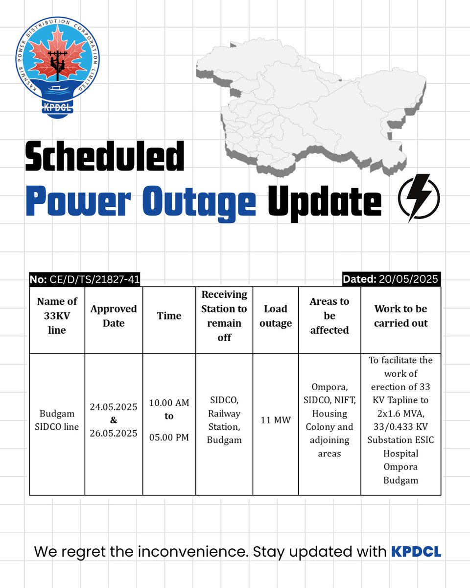 Kashmir Power Distribution Corporation Limited tweet media