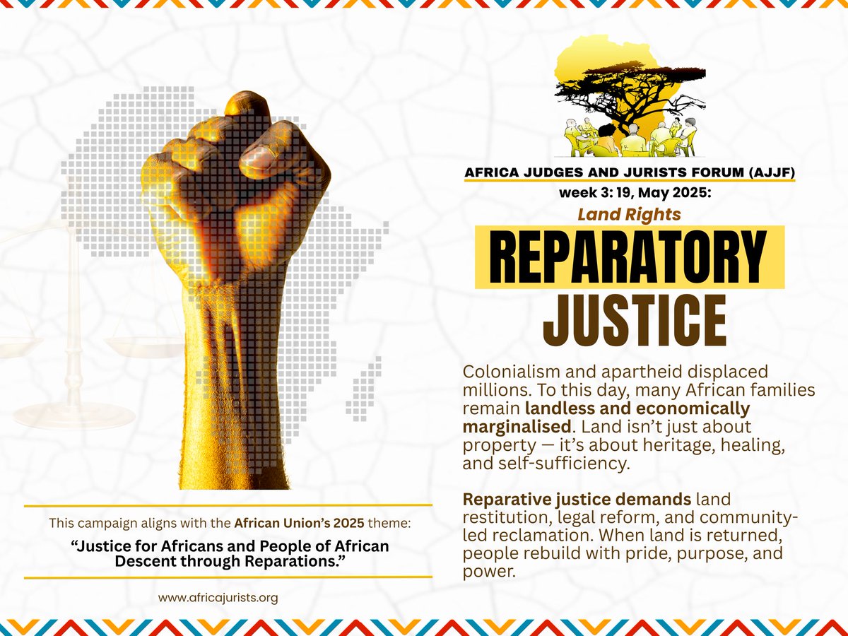 #LandJustice #ReparationsNow #AfricaReclaims
#AJJFReparationsCampaign