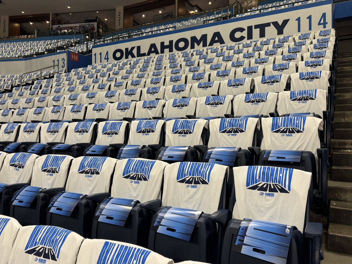 davidfholt's tweet photo. Gameday.  Western Conference Finals.  0-0.   #ThunderUp https://t.co/Rzwui7IfKj