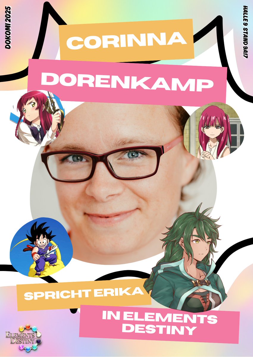 💫 VOICE ACTOR MEET &amp; GREET 💫

Dokomi - Saturday 7th of June - 13-15 o'clock

You can meet voice actors Tobias Brecklinghaus (Airic) and Corinna Dorenkamp (Erika) at our Dokomi booth (9A17)!
And you can even get their signature on one of the below autograph posters! 👀