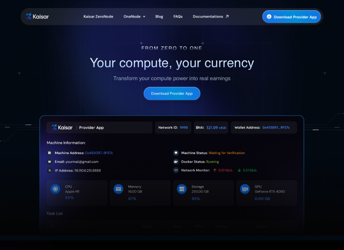 Our 200 testers can go to our Discord in a few hours to get the download link to install Provider App.

Not part of this private testing phase? You’ll get a chance to join our public testing phase in under 2 weeks!

When public testing starts, you’ll find the link to Kaisar